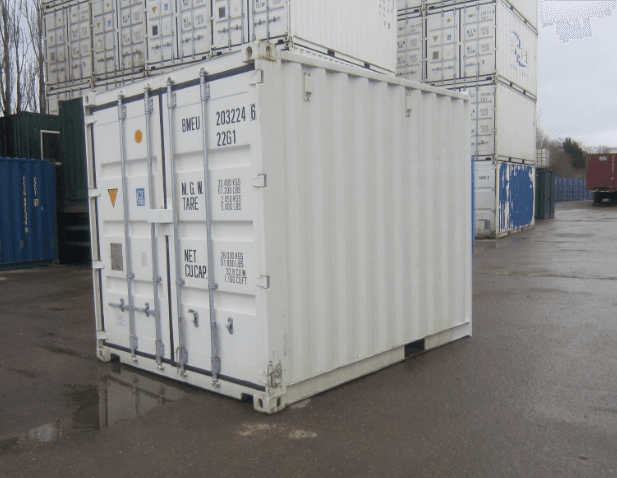 10FT SHIPPING CONTAINER (ONE TRIP) WHITE